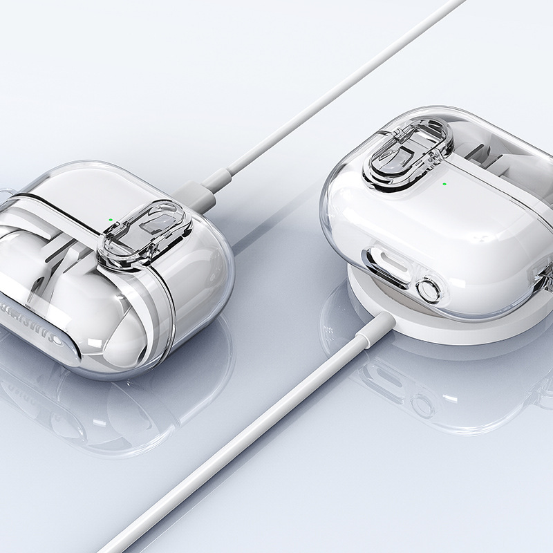 Чехол ударопрочный для Samsung Galaxy Buds 3 PRO, прозрачный