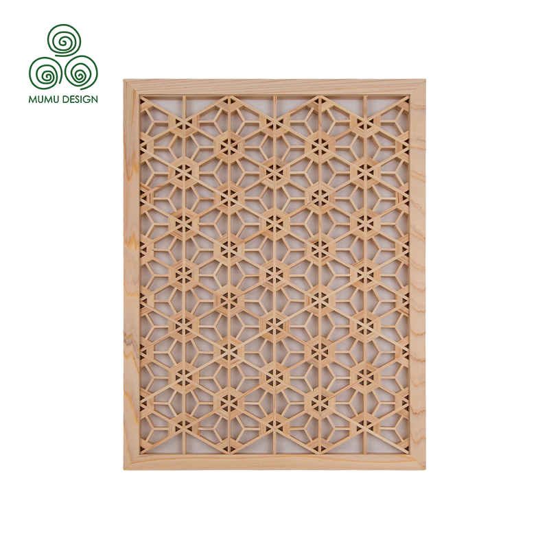 Sophisticated Details Kumiko Japanese Wooden Divider Screen