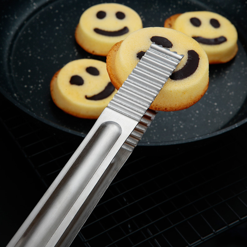 Stainless Grill and Food Clip Clippers Tongs BBQ Kitchen Cooking Utensil Bl15855