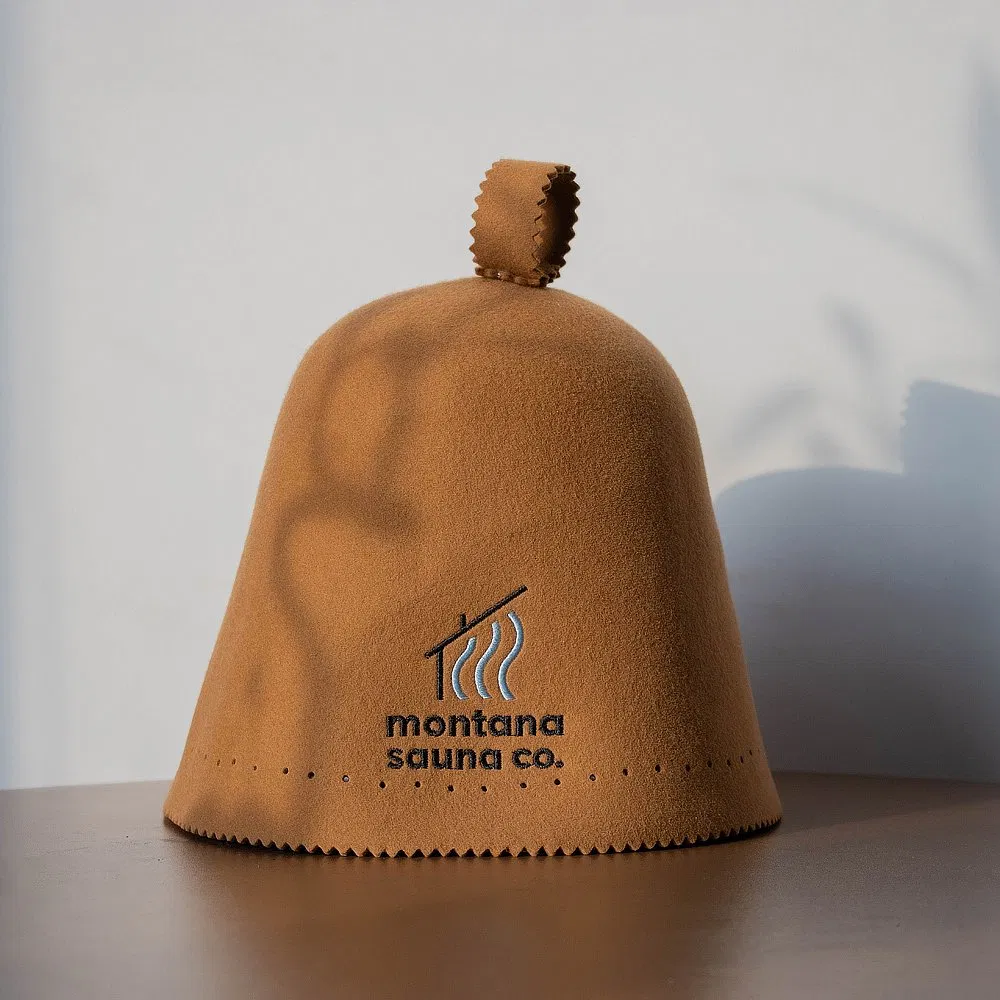 Custom Embroidery Logo Wool Sauna Hat