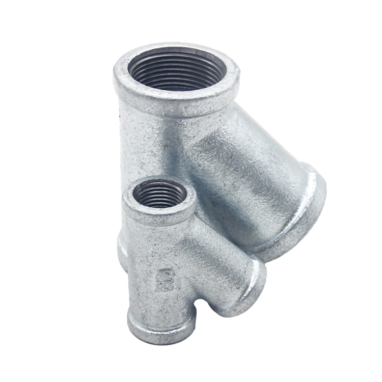 Y Brach Tee Gi Pipe Fittings with BS Threads