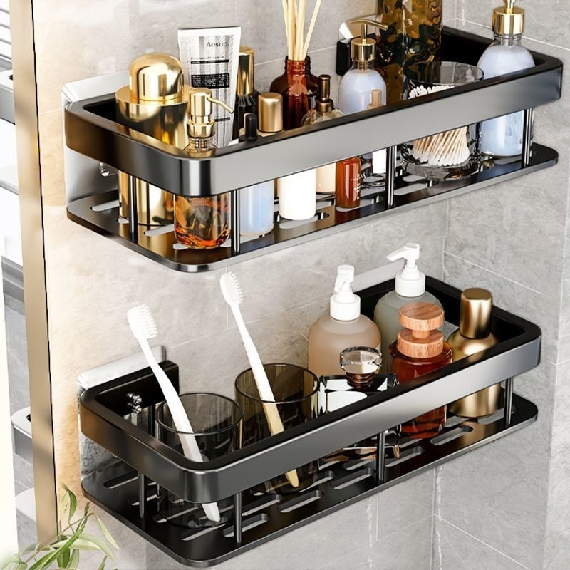 Caddy-Shower No Drill Shower Shelves for Inside Shower, Rustproof Space Aluminum Shower Rack for Bathroom, Chrome