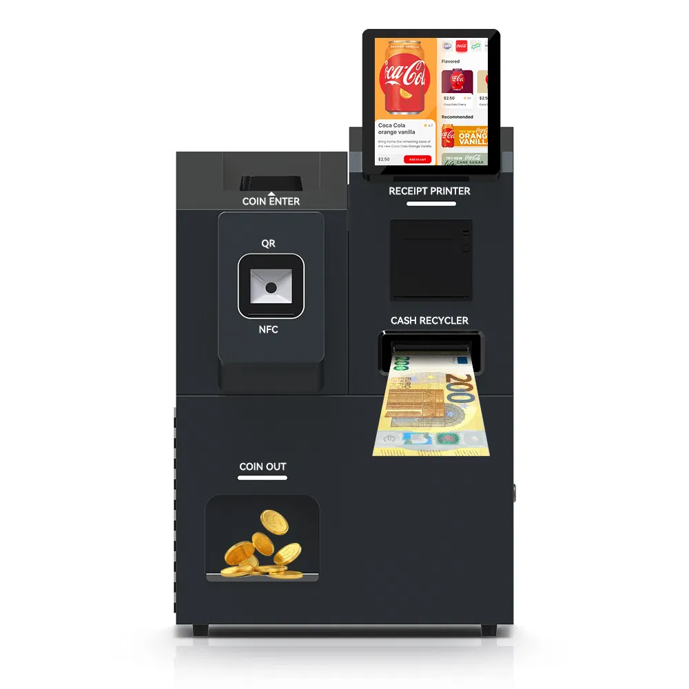 10.1-Inch Self Service Cash Payment and Change Kiosk