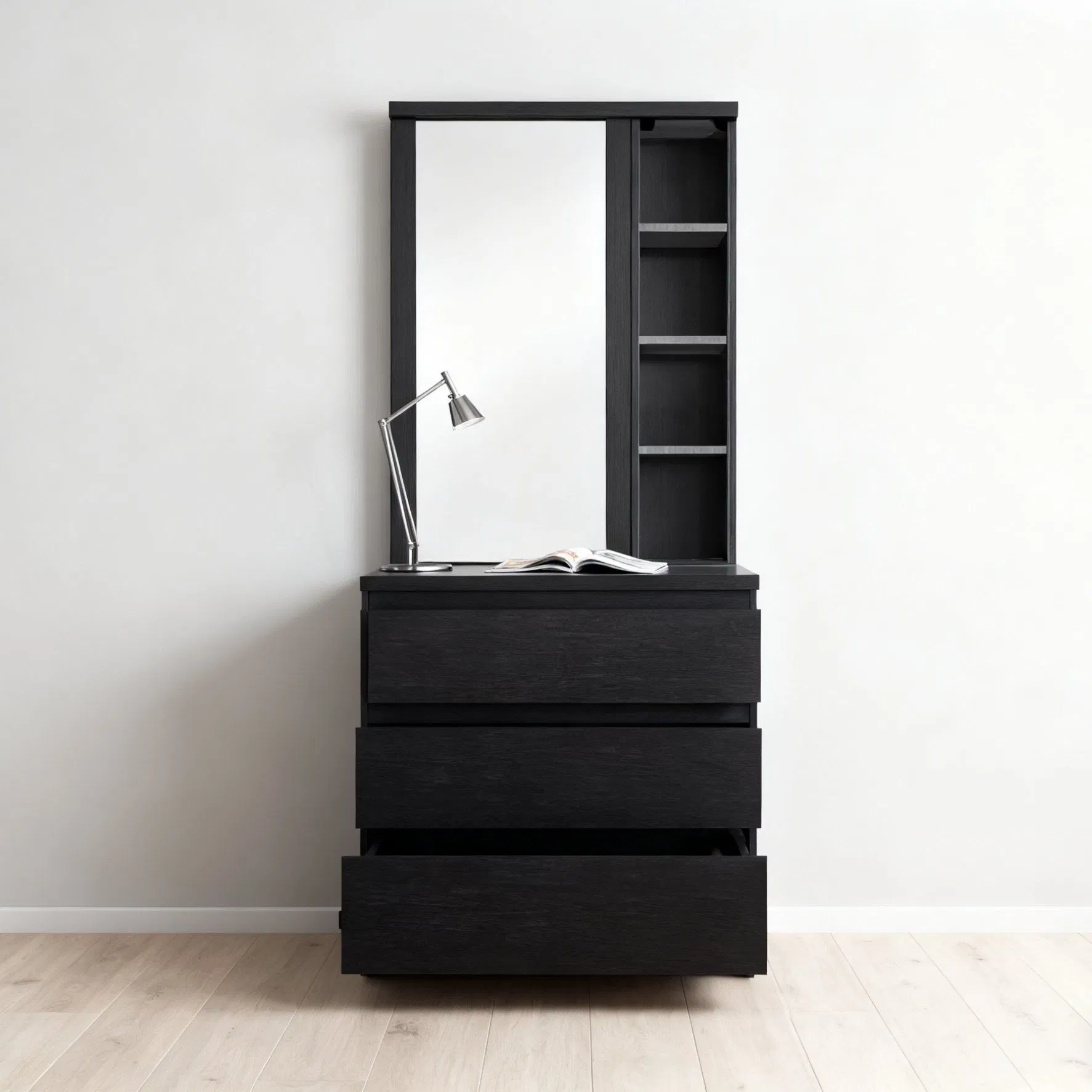 Factory Customization High Quality Full-Length Mirror & Dressing Table with Sliding Mirror