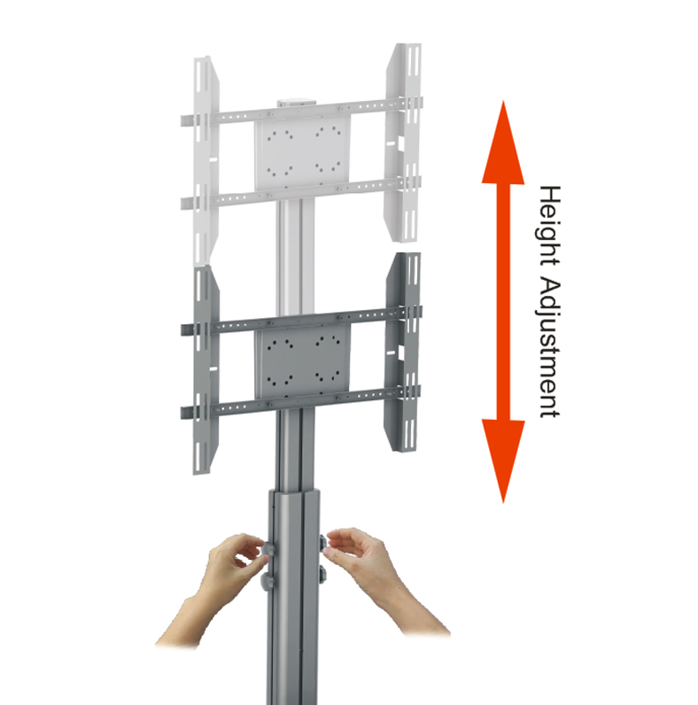 Manual Lifting Tvfloor Stand (Grounding Style)