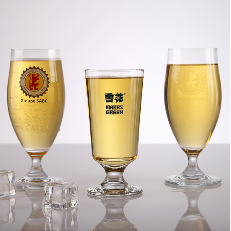 Beer Drinking Bar Glass Mugs with Handle