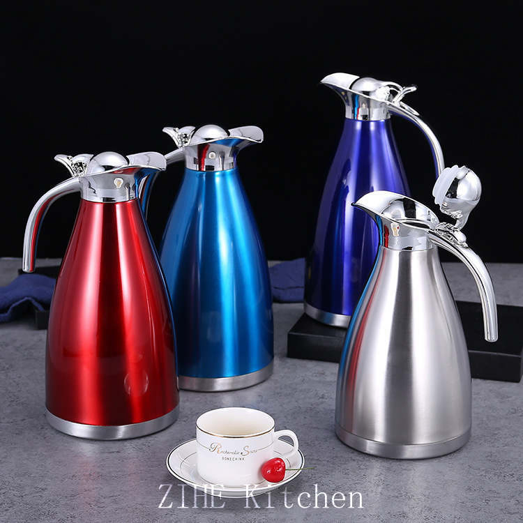 Stainless Steel Pot Double-Decker Vacuum Coffee Pot Zihe Kitchen