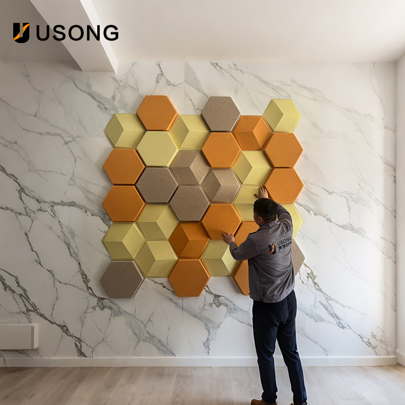 Usong Hexafire B1 Acoustic Panel - Polyester Fiber 300mm