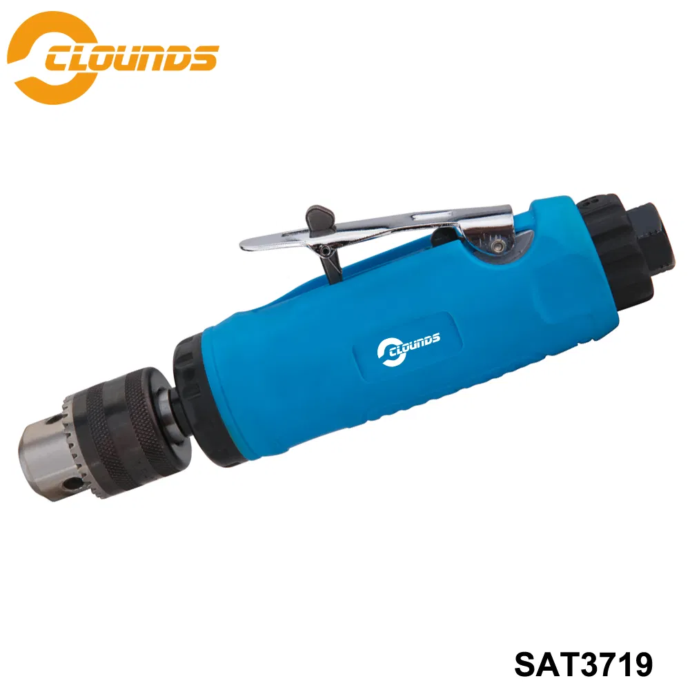 3/8" 2500rpm High-Speed Cordless Pistol Type Pneumatic Gun Drill Reversible Air Drill Tools