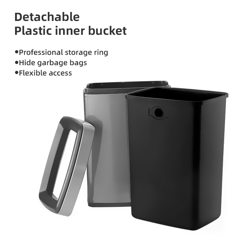 Мусорное ведро из нержавеющей стали с мягкой крышкой