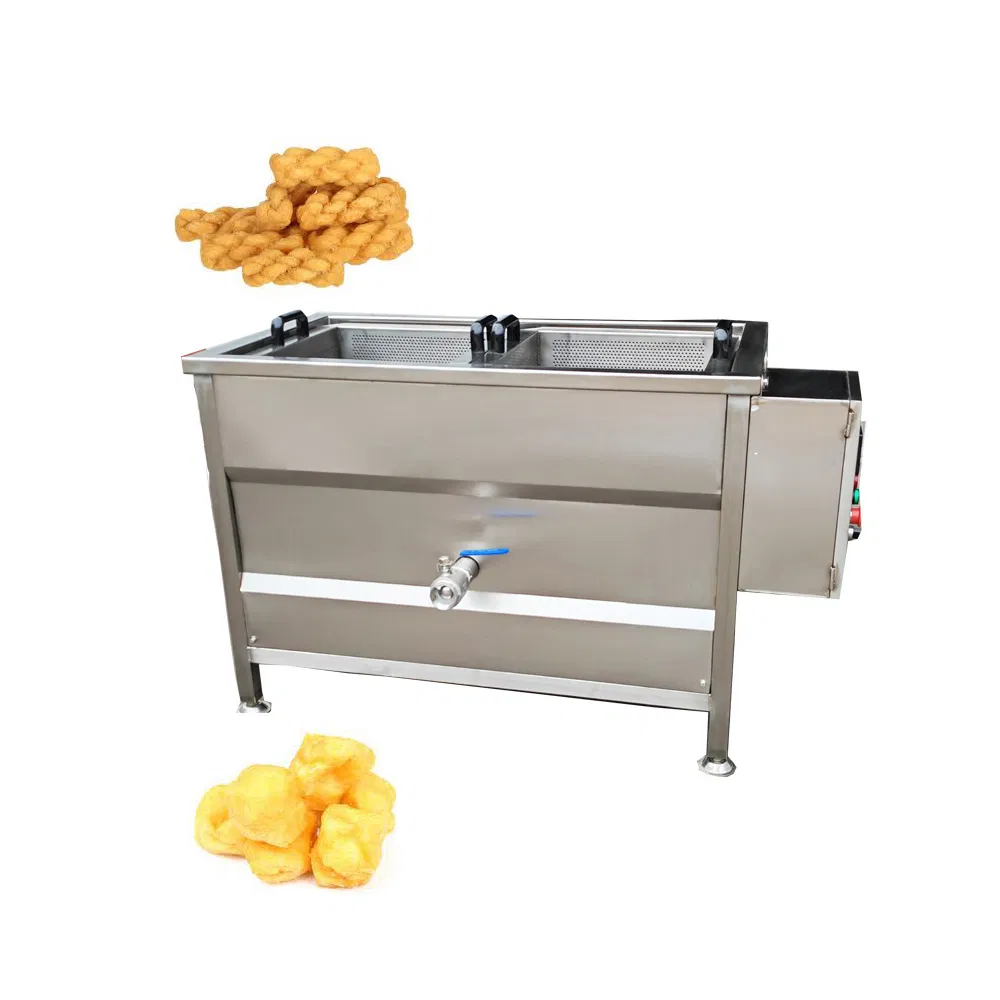 Industrial High Capacity Continuous Snack Food Fryer Machine