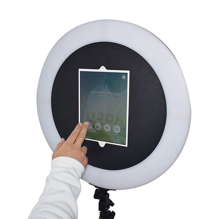 Фотобудка для iPad с кольцевой подсветкой и штативом