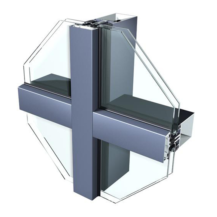 High Building Aluminum Curtain Wall Profile
