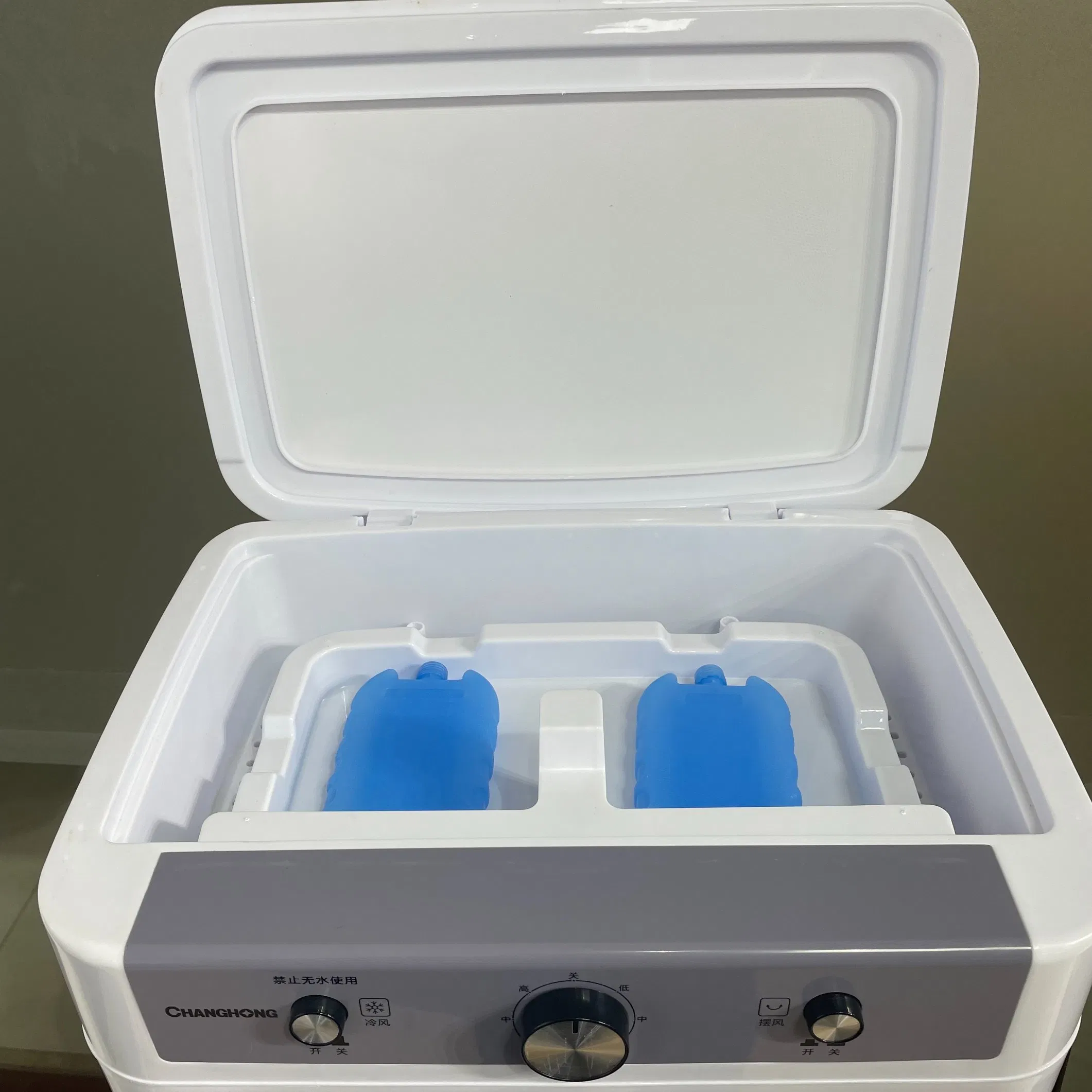 Hot Sale Water Cooling Indoor Floor Air Cooler with Glass Top Cover