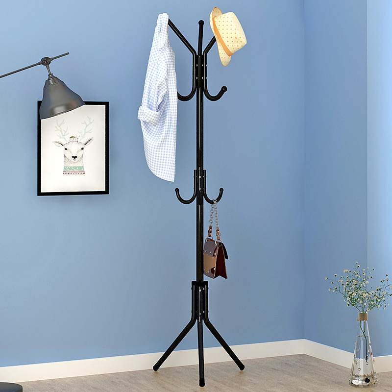 Multifunctional Wrought Iron Coat Rack Simple Modern Economical Storage Hanger