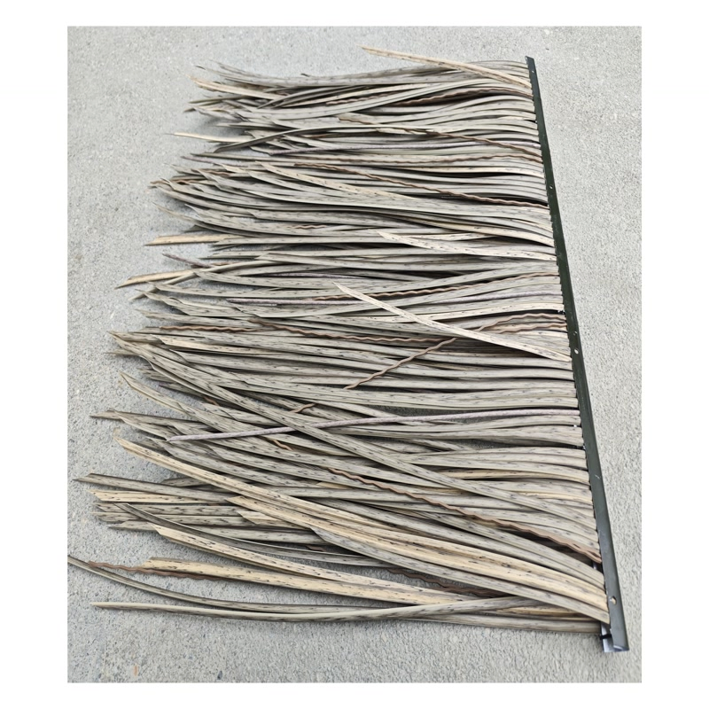 Synthetic Palm Leaf Thatch Sheets for Resort Style Outdoor Roof