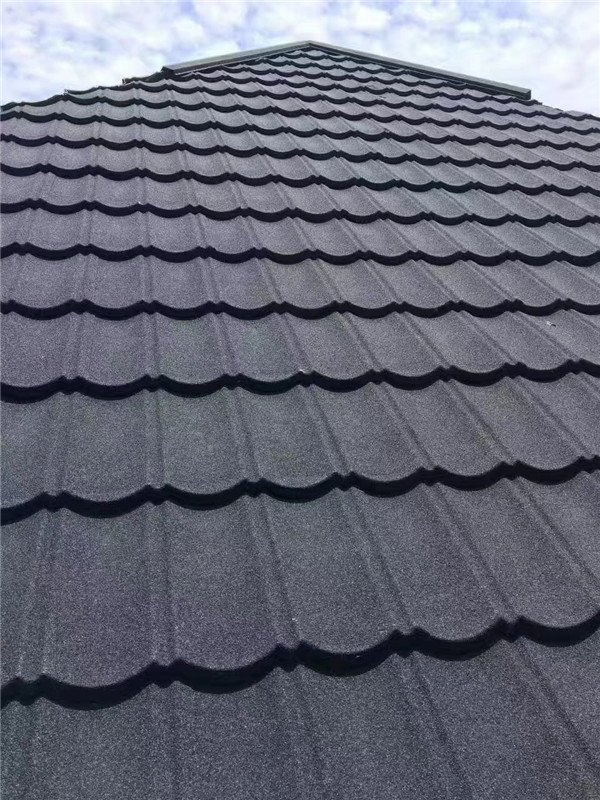 Industrial Design Colored Stone Coated Metal Tiles Lightweight Aluminum Roofing Materials House Villa Exterior Metal Roofing