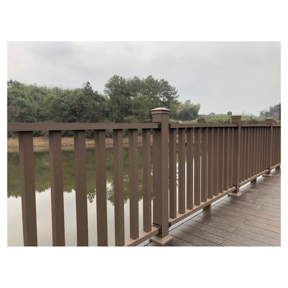 Waterproof Wooden Grain Garden Composite Wood Plastic Eco-Friendly WPC Fence
