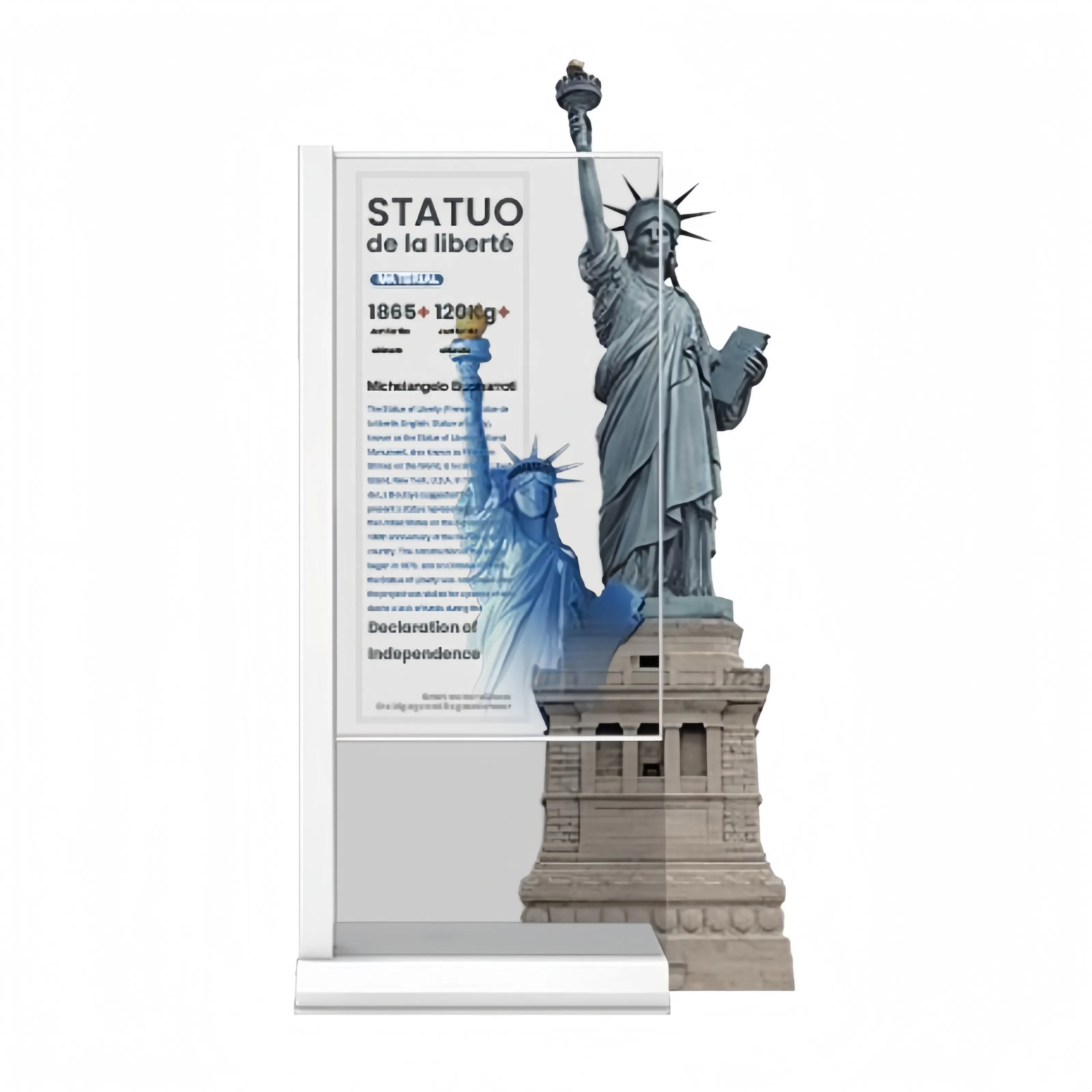 OLED Display Transparent Sleek Vertical Touch Display Screen for Contemporary Living Environments