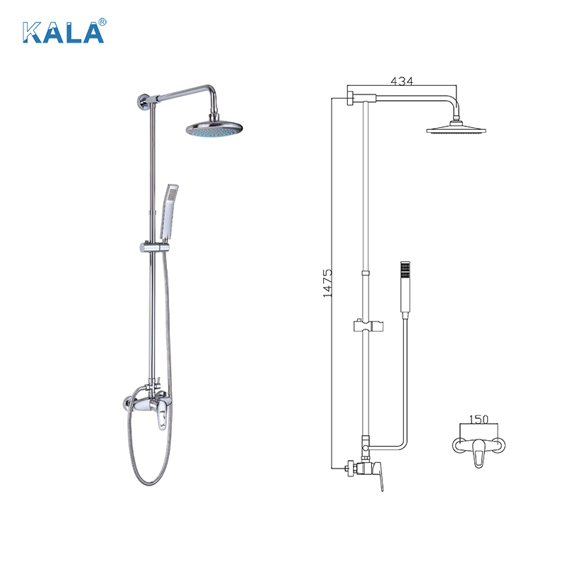 Constant Temperature Sprinkler Brass Rain Bathroom Shower Set