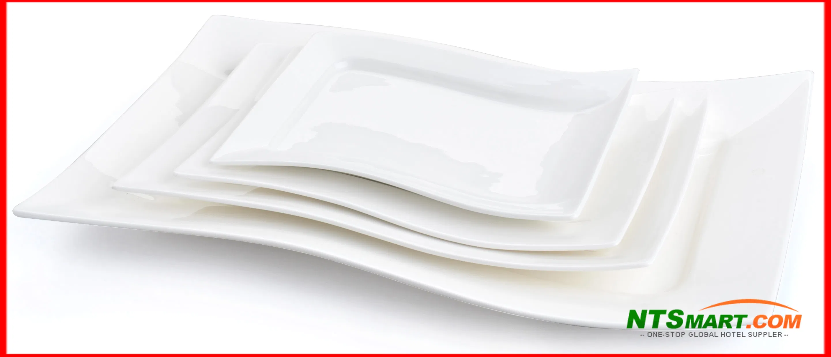 High-Quality Porcelain Dinner Plate Wholesale Ceramic Plate Restaurant, Hotel Dinner Plate