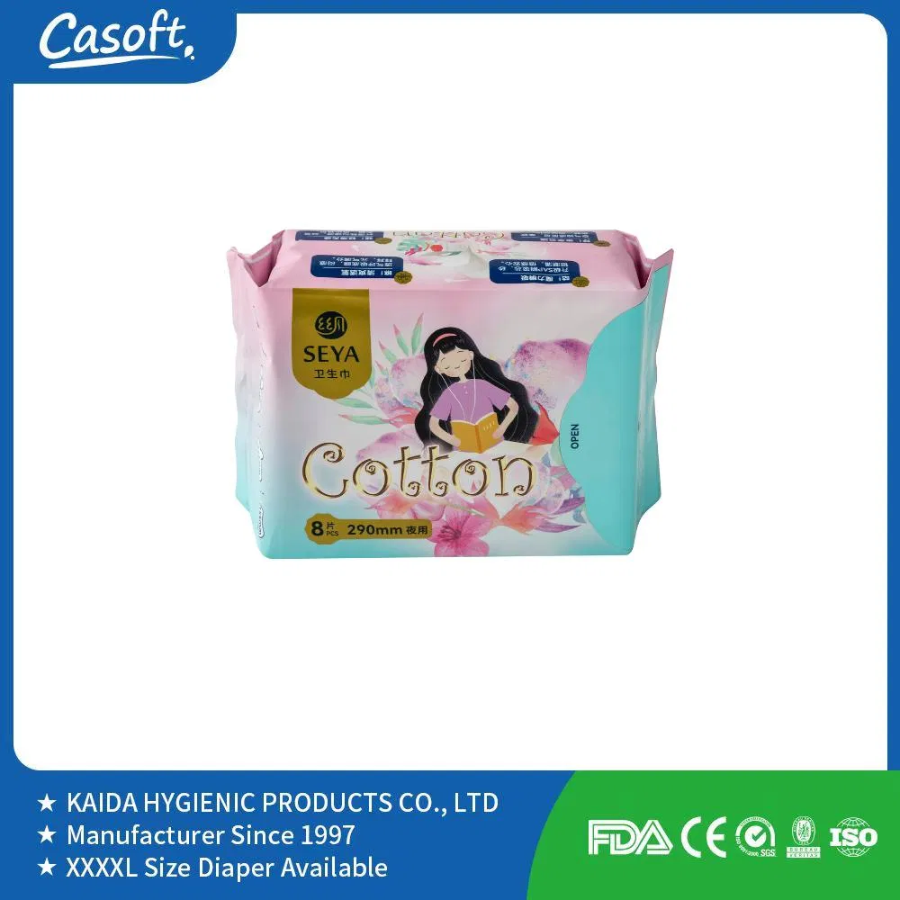Professional Manufacturer Hot Selling Disposable Breathable Waterproof Back Sheet Women Pads Feminine Sanitary Napkins