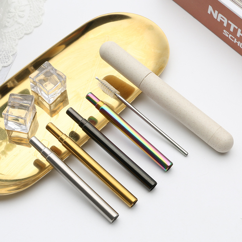 Food Grade Approved Stainless Steel Straws Reusable Metal Drinking Straws