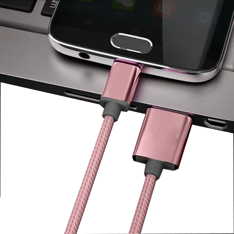 Кабель USB-Lightning с нейлоновой оплеткой для быстрой зарядки