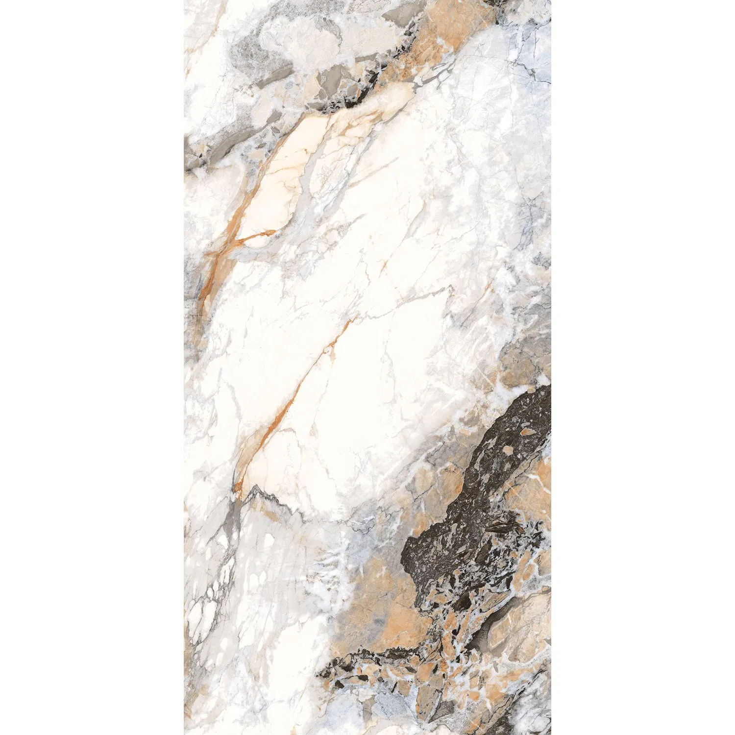 Плитка мраморная глянцевая для пола и стен 600x1200 мм