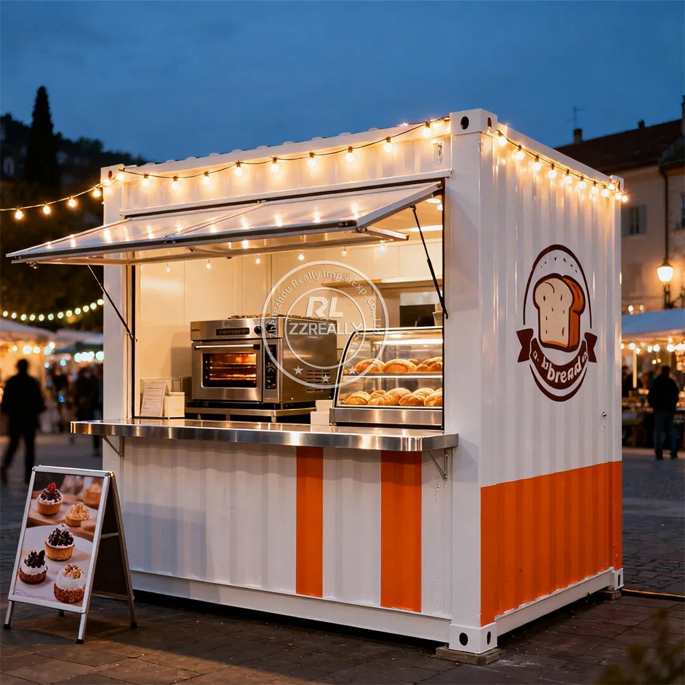 New Container Bar Restaurant Mobile Kitchen Shipping Container Restaurant Customizable Coffee Shop Food Snack Coffee Bar for Sale