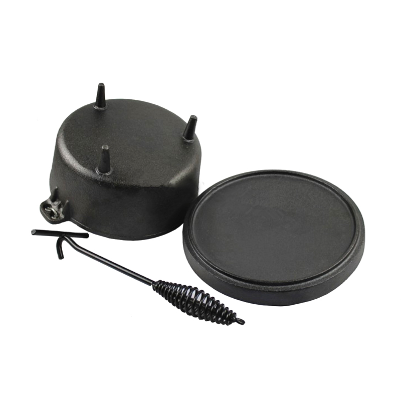 Чугунная жаровня для кемпинга и готовки на природе, 6 шт.