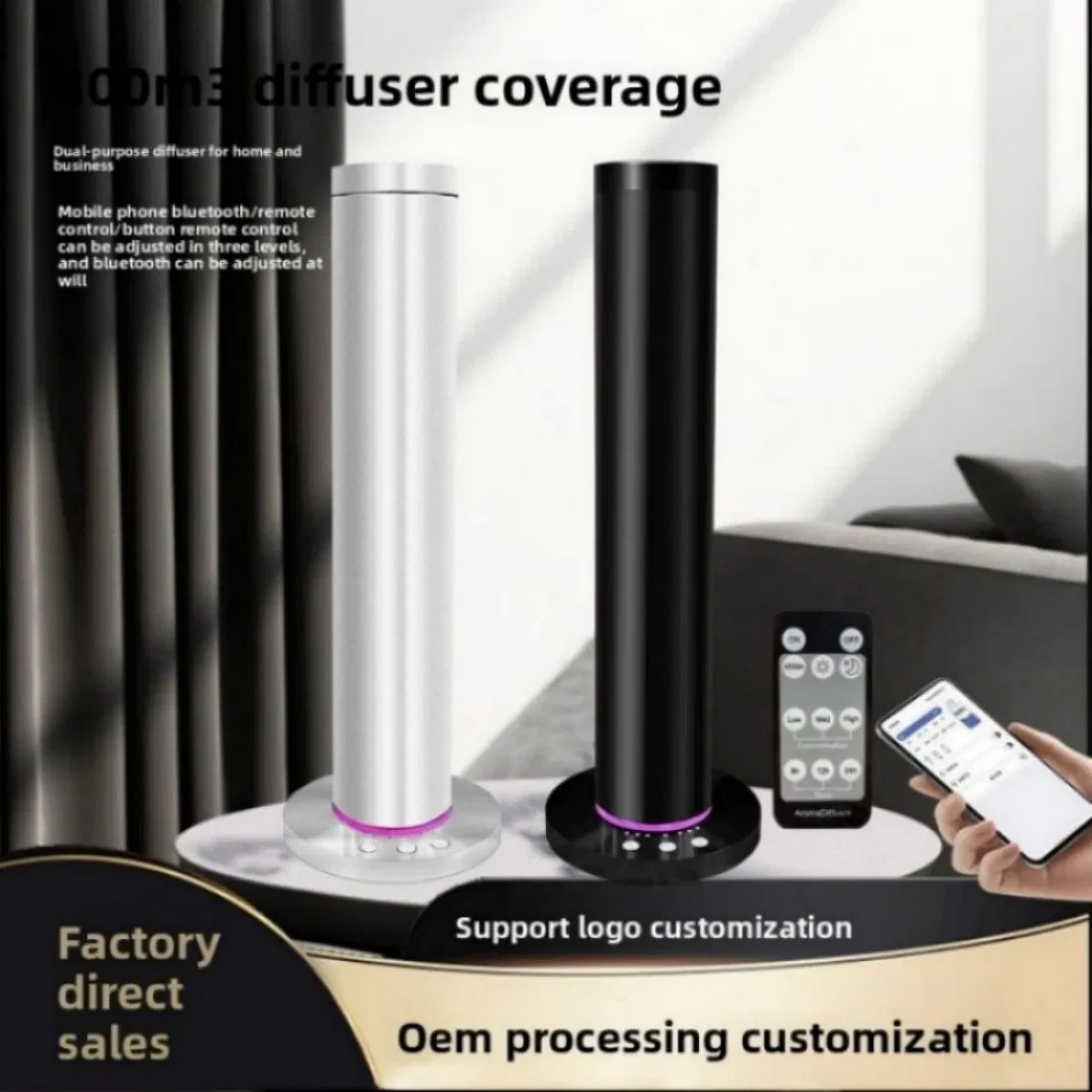 Long-Run Streamlined Quick Activation Aroma Button-Operated Diffuser for Commercial Use