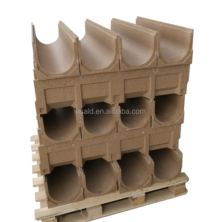 U-Shaped Finished Drainage Ditches Resin Concrete Gutter Drain Drainage Channel