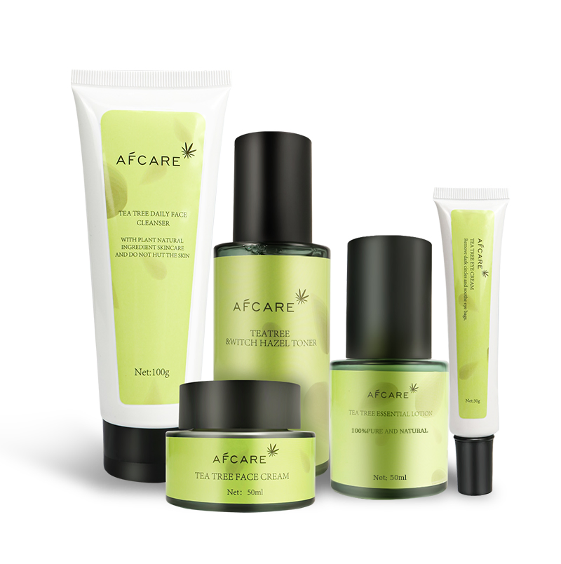 Custom Logo Private Label Repair Tea Tree Anti-Acne Facial Skin Care Set