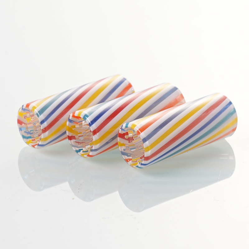 Customizable Rainbow Glass Smoking Filter Tips - MOQ 100PCS Free Design Service