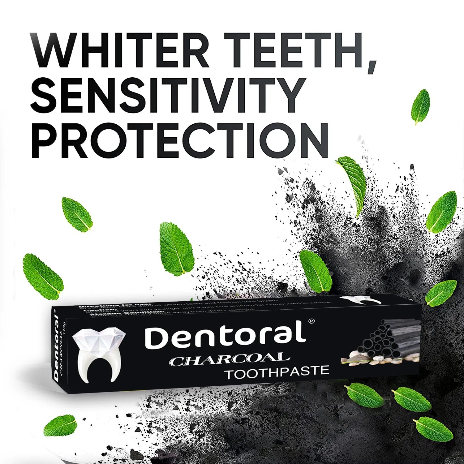Dentoral Bamboo Charcoal Teeth Whitening Toothpaste for Gums Care