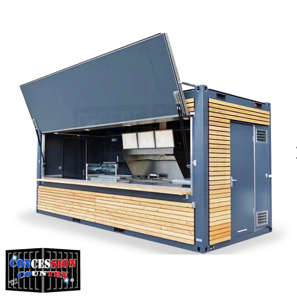 Fast Food Container Restaurant Prefab Container Coffee Shop Cafe Bar Restaurant Kitchen Solutions