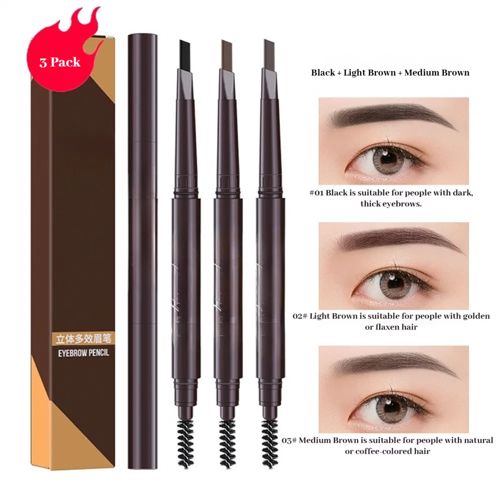 Micro Fine Twist up Brow Pencil with Slim Tip for Natural Look