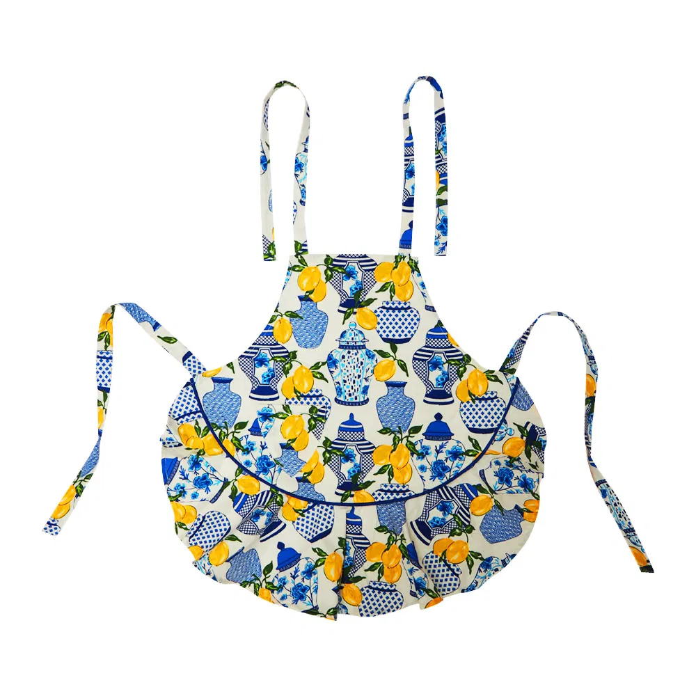 Kids Apron Set Super Dino Printed Chef Costume Set for Kids