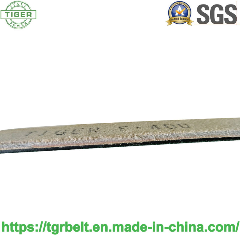 China Custom Made 4.0mm Leather Transmission Drive Belt for Textile Machinery