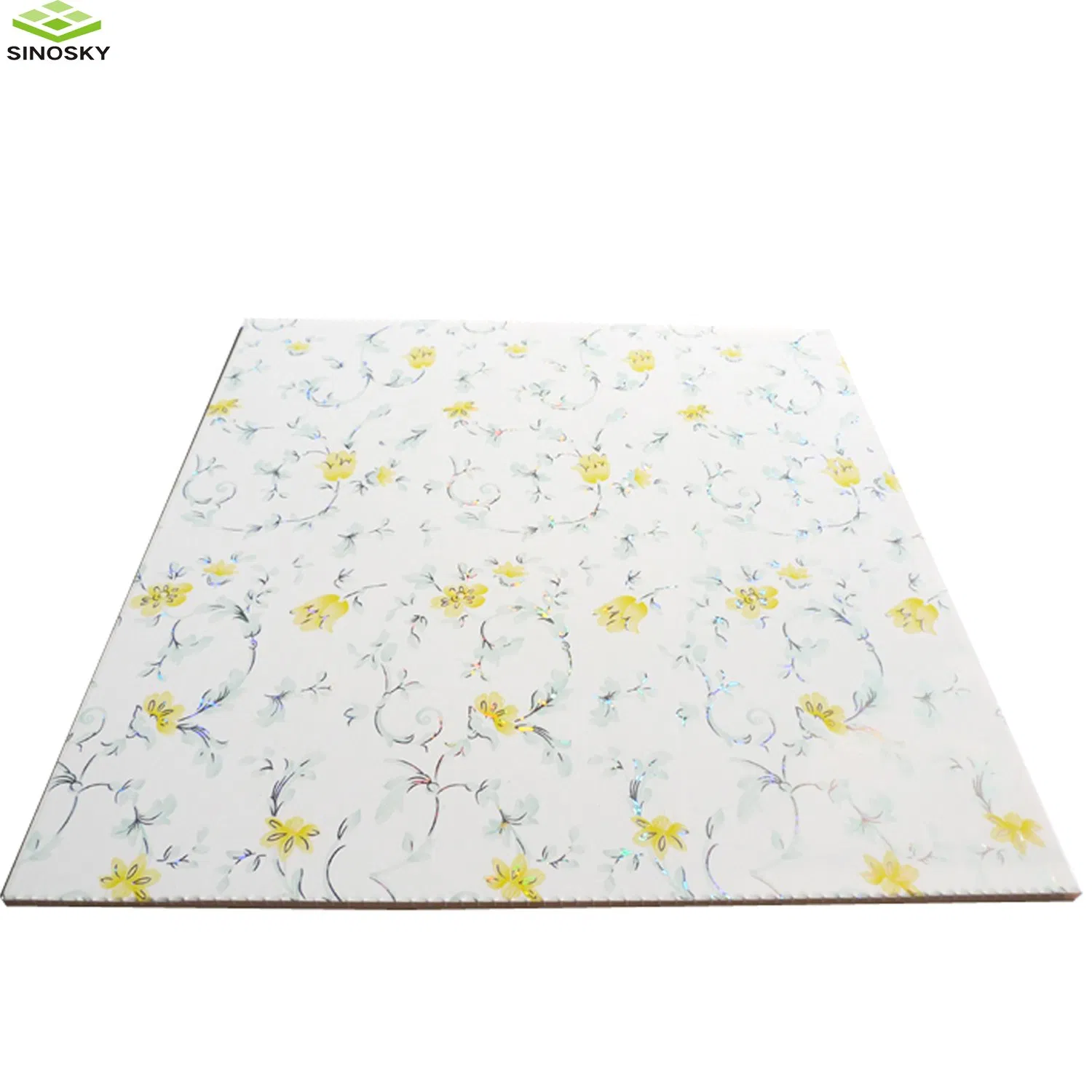 Green Decorative Peel-Resistant PVC Panel Ceiling for Office & Hotel Interiors