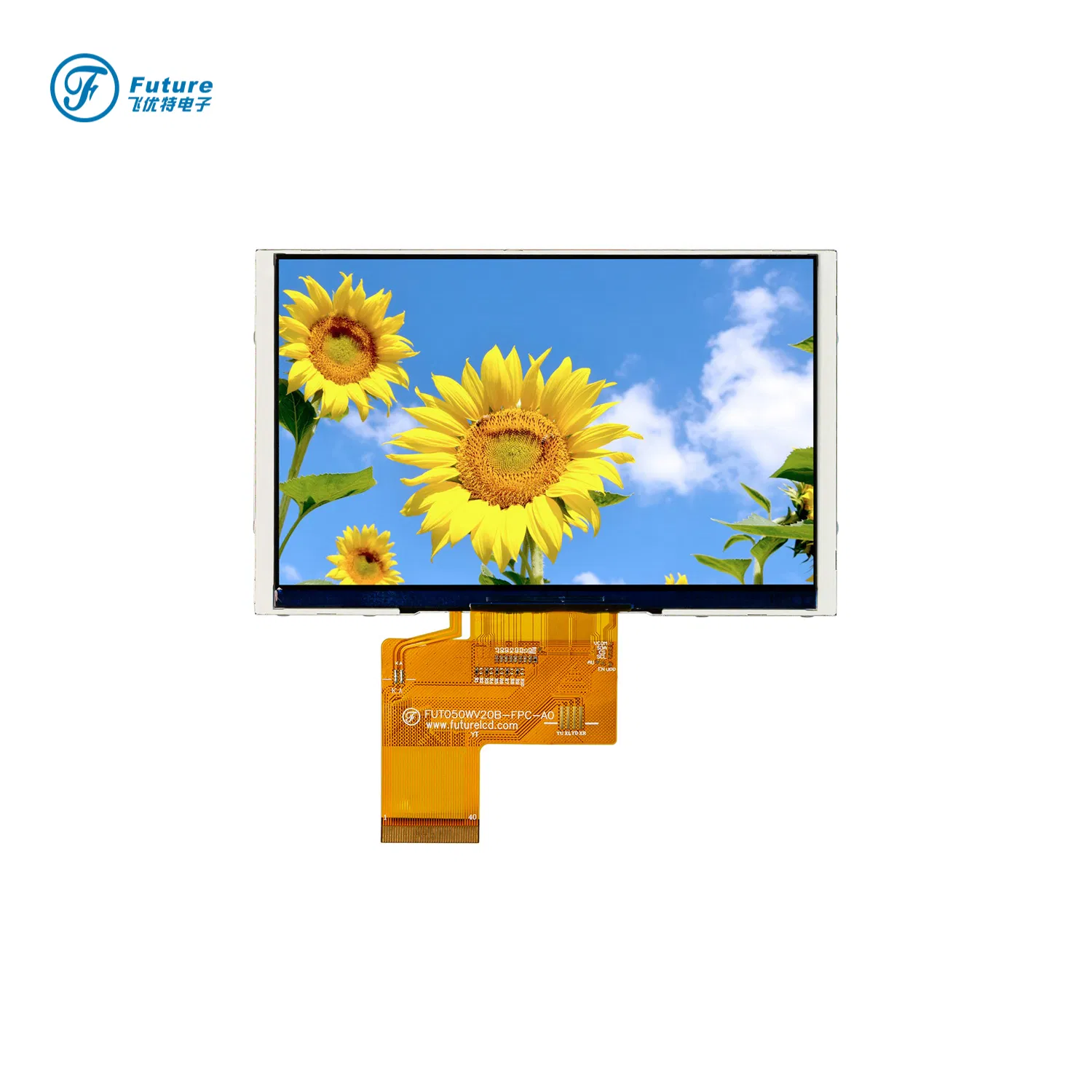 5.0 Inch TFT 800X480 Spi LCD Display Module with Capacitive Touch Screen