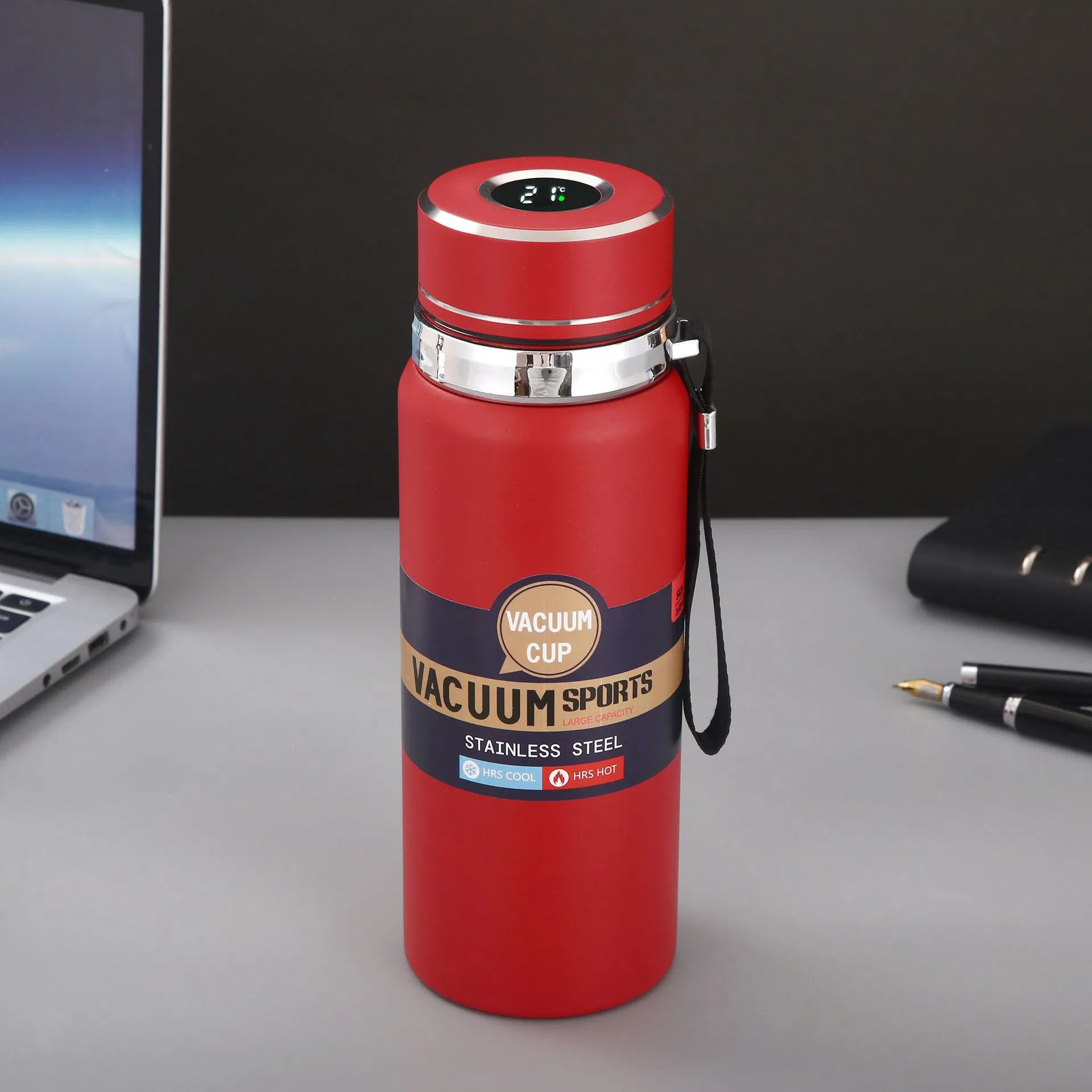 500ml Gift Set Vacuum Flask with Drinking Cup Stainless Steel Thermoes Leak Proof BPA-Free Double Wall Water Bottle