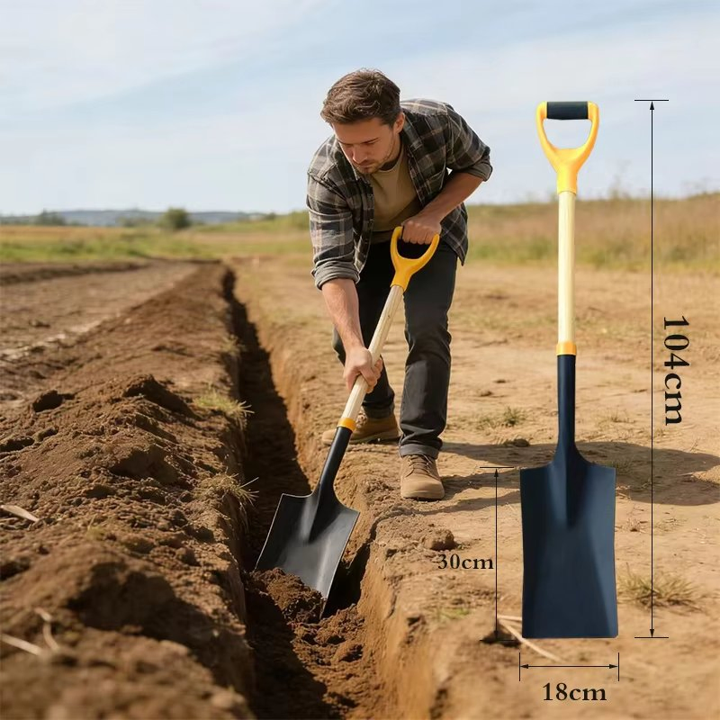 Agricultural Farm Tools D-Grip Farm Garden & Camping Use Garden Shovel