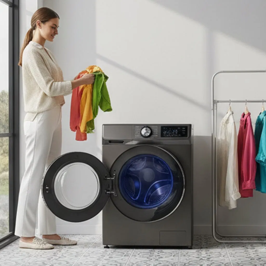 Advanced BLDC Motor 13kg Front Load Washing Machine at 1400 Rpm