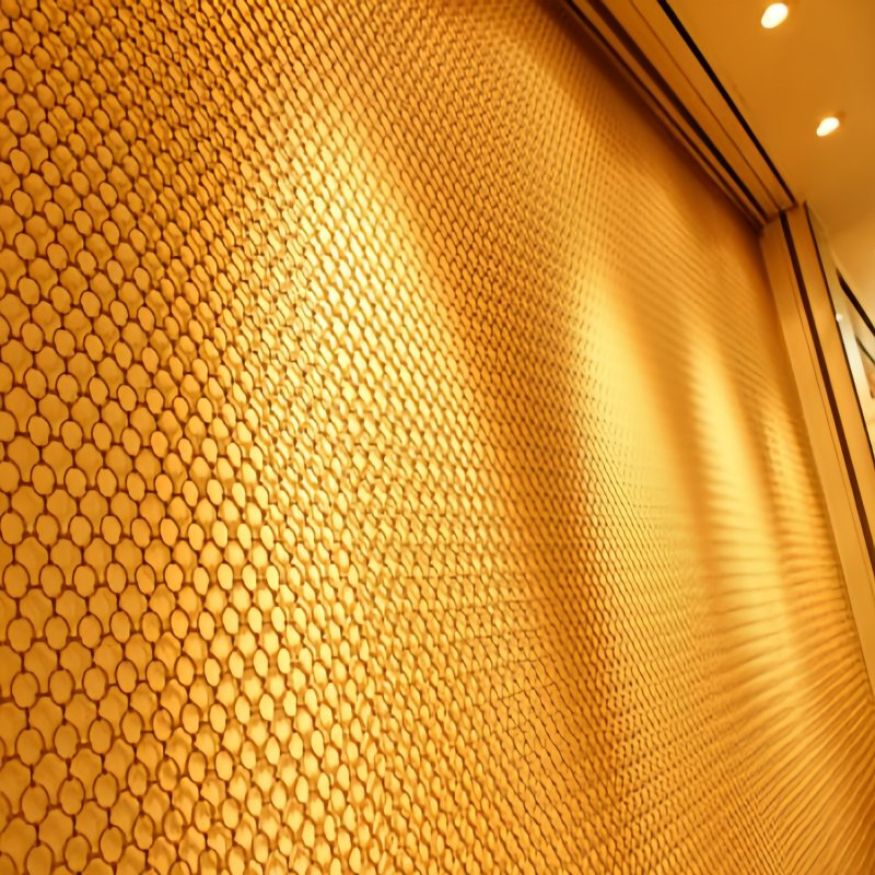 High Quality Curtain Metal Mesh Decorative Aluminum Mesh Curtain Decorative Stainless Steel Mesh Curtain Metal Curtain Drapery