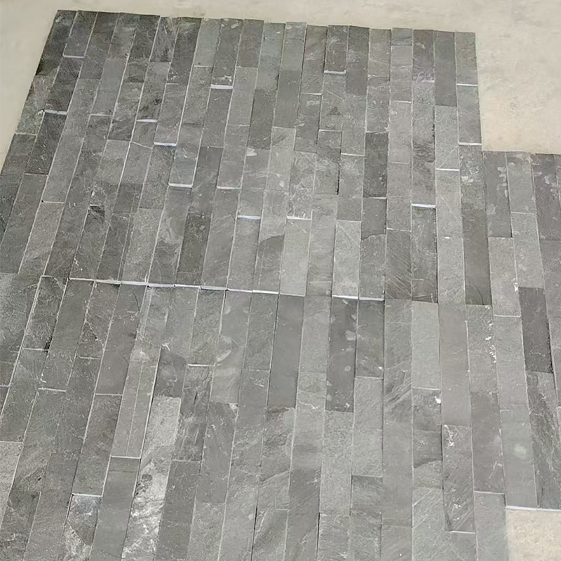Black Slate Tile Culture Stone Venners Sinotopstone Decoration Stacked Ledge Panel