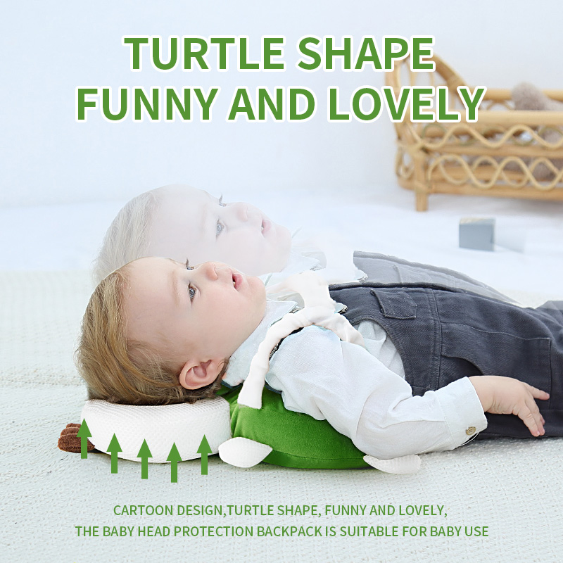 Hot Sale Newborn Baby Head Protection Safety Pad Cartoon Soft Security Cushion Anti-Fall Pillows Turtle Backpack Pillow Baby Products