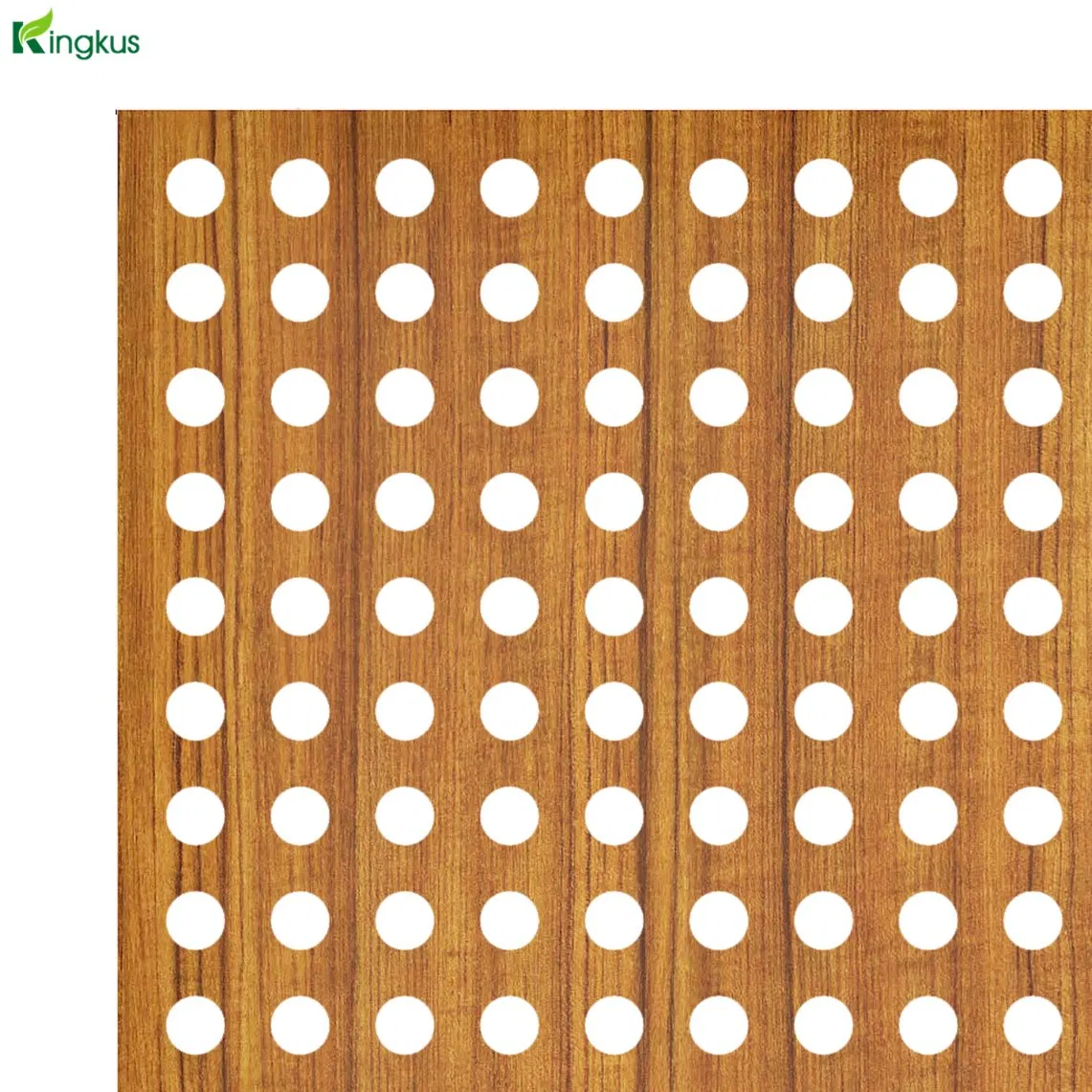 Veneer/Melamine/Painting/HPL Perforated Wooden Acoustic Panel