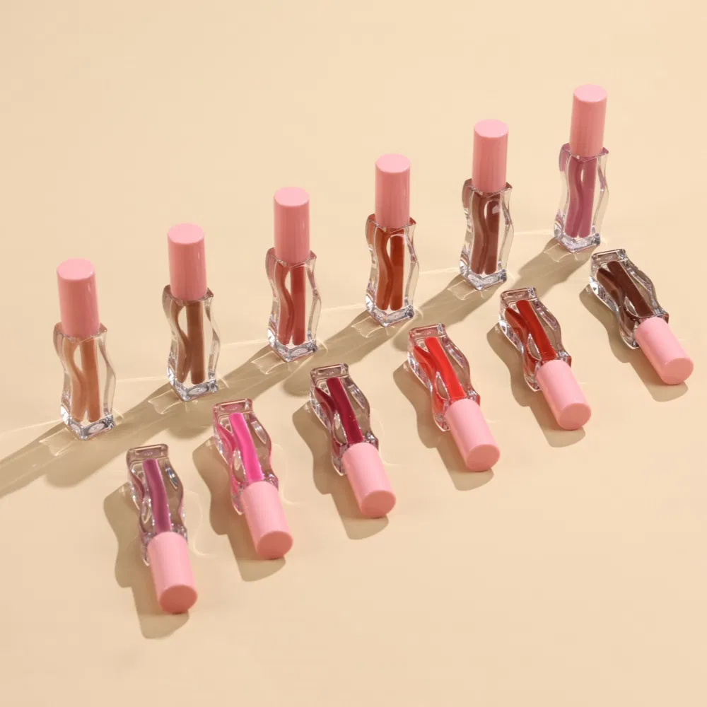 Factory Wholesale Lip Plumper Fruit Smell Lip Gloss Vegan Cruelty Free 12 Colors Tinted Lipgloss Private Label
